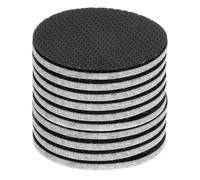 sourcing map Lot de 10 patins ronds en feutre et EVA pour protéger les sols en bois dur, les pieds de table et les pieds de chaise, 60 mm, gris + noir