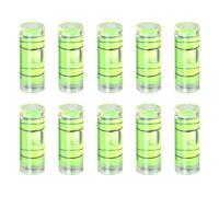 sourcing map Lot de 10 petites fioles cylindriques de niveau à bulle 25,5 x 9,5 mm PMMA Mini Niveau à bulle horizontal Outils de mesure pour RV TV Cadre photo Outil de suspension Outil de niveleur