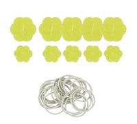 sourcing map Lot de 10 pinces à linge dissimulées pour robe, chemise, chemisier, écharpe, jaune
