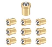sourcing map Lot de 10 pistons à bille en acier inoxydable 304, 2 mm de diamètre. Loquet à bille lisse, à ressort, positionnement de précision, force d'extrémité 5N pour appareils mécaniques, meubles