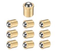 sourcing map Lot de 10 pistons à bille en acier inoxydable 304, 6 mm de diamètre, loquet à bille lisse, piston à ressort de positionnement de précision, force d'extrémité 50N pour appareils
