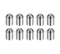 sourcing map Lot de 10 pistons à ressort à bille 5 x 6 mm, élasticité 15N en acier inoxydable, perles de positionnement sans étape, loquet à bille pour porte, placard, appareils mécaniques, colliers