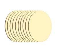 sourcing map Lot de 10 plaques rondes en laiton de 30 mm de diamètre, feuilles de cuivre pur H62 de 1 mm pour travaux manuels, bricolage, réparations électriques, utilisation industrielle, estampage