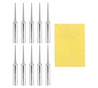 sourcing map Lot de 10 pointes à souder chauffées à l'intérieur 900 m avec éponge de nettoyage, kit d'accessoires de soudage de rechange pour station de soudure électrique (900M-T-LI)