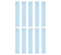 sourcing map Lot de 10 règles droites en plastique transparent de 15 cm avec ligne ondulée pour salles de classe, maison, bureau, bleu