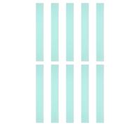 sourcing map Lot de 10 règles droites en plastique transparent de 20 cm avec ligne ondulée pour salles de classe, maison, bureau, vert