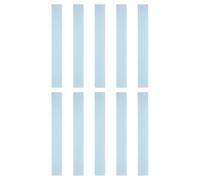 sourcing map Lot de 10 règles droites en plastique transparent de 20 cm avec ligne ondulée pour salles de classe, maison, bureau, bleu