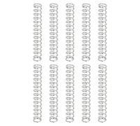 sourcing map Lot de 10 ressorts de compression, 0,6 mm de diamètre x 5 mm de diamètre x 35 mm de long en acier inoxydable 304, ressorts de pression pour stylo à bille, réparation à domicile, argent