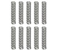 sourcing map Lot de 10 ressorts de compression, diamètre extérieur de 3 mm, taille du fil de 0,5 mm, longueur libre de 15 mm, ressorts de compression mécaniques étendus pour réparations en magasin et