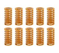 sourcing map Lot de 10 ressorts de compression pour imprimante 3D, 12 mm de diamètre extérieur et 25 mm de long, charge légère, ressort de compression pour imprimante 3D, pièce électrique, jaune
