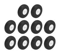 sourcing map Lot de 10 roues d'avion RC de 5,6 cm OD en caoutchouc PU pour pneus de voiture