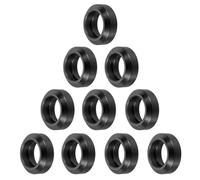 sourcing map Lot de 10 roues d'imprimante 3D à grande fente POM, roues de portique solides haute vitesse pour imprimante 3D, machine CNC, noires, 16 mm