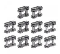 sourcing map Lot de 10 rouleaux à maillons n°25 en acier au carbone de 6,35 mm pour chaîne 04C