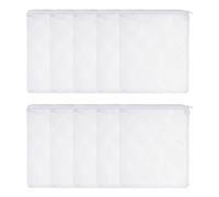 sourcing map Lot de 10 sacs filtrants en maille fine pour aquarium avec fermeture éclair - Réutilisables et polyvalents - 30,5 x 25,4 cm - Pour aquarium/étang/charbon actif/anneaux en céramique