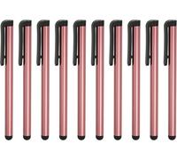 sourcing map Lot de 10 stylets universels pour écrans tactiles - Stylet capacitif pour téléphone et tablette - Rouge