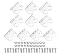 sourcing map Lot de 10 supports de montage pour capteur à ultrasons pour module de capteur de distance, accessoires de module à ultrasons avec vis et écrous, transparent
