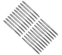 sourcing map Lot de 10 tarauds métriques à main, filetage M3 x 0,5 H2 + taraud inférieur, kit d'outils de filetage en alliage 9CrSi