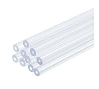 sourcing map Lot de 10 tubes ronds en polycarbonate rigide transparent pour tuyau d'eau d'aquarium, système de refroidissement à eau, plomberie - 1 mm x 3 mm (DI x OD)