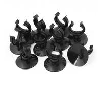 sourcing map Lot de 10 ventouses avec Porte-Tube pour Aquarium Noir 25 mm