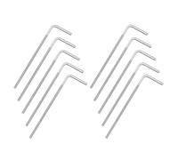 sourcing map Lot de 10 vis à boulon à angle droit en forme de L M4 x 100 mm, en acier inoxydable 304, long carré