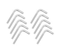 sourcing map Lot de 10 vis à boulon à angle droit en forme de L M4 x 33 mm, en acier inoxydable 304 en forme de L, long et carré