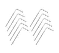 sourcing map Lot de 10 vis à boulon à angle droit en forme de L M4 x 70 mm, en acier inoxydable 304 en forme de L, long carré