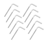 sourcing map Lot de 10 vis à boulon à angle droit en forme de L M5 x 80 mm, en acier inoxydable 304, long carré