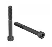 sourcing map Lot de 10 vis à tête cylindrique M8 x 70 mm en alliage d'acier de qualité 12.9