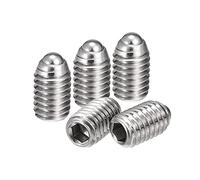 sourcing map Lot de 10 vis à tête sphérique M5 x 8 mm en acier inoxydable 304 métrique à ressort hexagonal