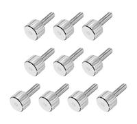 sourcing map Lot de 10 vis moletées M3 x 10 mm en acier inoxydable 304 à tête plate entièrement filetée pour maison, électronique, machine