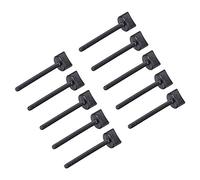 sourcing map Lot de 10 vis moletées M4 x 45 mm en nylon et plastique avec filetage métrique pour modélisme RC