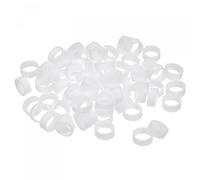 sourcing map Lot de 100 anneaux en caoutchouc de silicone antidérapants de 12 mm de diamètre, 1 mm d'épaisseur, 5 mm de largeur pour enroulement de câbles
