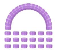 sourcing map Lot de 100 bouchons en plastique avec couvercle à visser pour bricolage, développement, imagination, intelligence, scrapbooking, cadeaux créatifs, violet clair