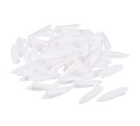 sourcing map Lot de 100 bouchons en plastique de 9 mm, bouchons en bois pour gabarit de poche, accessoires pour outils de travail, blanc