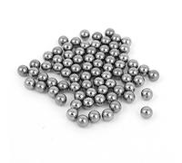 sourcing map Lot de 100 Boules en Acier Argent 6mm pour Roulement Vélo