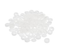 sourcing map Lot de 100 cache-vis à charnière de 3 mm en plastique pour vis M1 M2 M3 Blanc