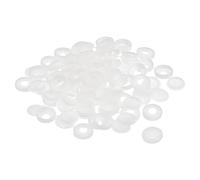 sourcing map Lot de 100 cache-vis à charnière de 5 mm en plastique pour vis M3 M4 M5, blanc
