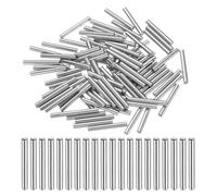 sourcing map Lot de 100 chevilles cylindriques en acier pour roulement d'étagère, 3 mm x 26 mm, tolérance de +/-0,02 mm, argenté