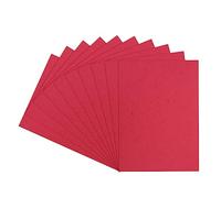 sourcing map Lot de 100 couvertures de reliure grain de cuir A4 non perforées pour présentation de rapports commerciaux, rouge bordeaux