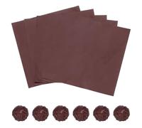 sourcing map Lot de 100 emballages de bonbons carrés en feuille d'aluminium, 12,7 x 12,7 cm, texture brillante, pour décoration de bonbons au caramel, café