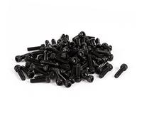 sourcing map Lot de 100 en alliage 12.9 Clé hexagonale à tête Vis Boulons UNC 4#-40x3/8"