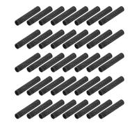 sourcing map Lot de 100 entretoises moletées M2 x 18 mm en aluminium - Raccord rond - Écrou de boulon - Pour drone RC quadrirotor FPV - Pièces de bricolage (noir, diamètre extérieur de 4 mm)
