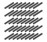 sourcing map Lot de 100 entretoises moletées M2 x 23 mm en aluminium - Pour drone RC Quadcopter FPV Drone - Pièces de bricolage (noir, diamètre extérieur de 3,5 mm)