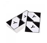 sourcing map Lot de 100 étiquettes d'expédition autocollantes de transport - Quantité limitée de marchandises dangereuses blanches avec mots noirs - 9,9 x 9,9 cm