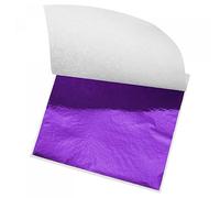 sourcing map Lot de 100 feuilles de papier feuille d'or violet 8,4 x 7,9 cm pour décoration artistique, sculpture, peinture