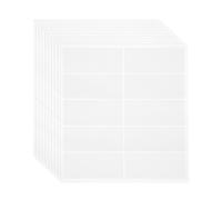sourcing map Lot de 100 feuilles d'étiquettes de code-barres 10,2 x 5,1 cm imprimables pour imprimante laser et jet d'encre pour copieur, envoi, dossiers, enveloppes, 10 par page