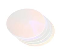 sourcing map Lot de 100 films de protection pour badges de 75 mm, 85 mm, film pailleté holographique transparent pour fabrication de boutons, style arc-en-ciel