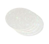 sourcing map Lot de 100 films de protection pour badges de 75 mm, 85 mm, film pailleté holographique transparent pour fabrication de boutons, style verre cassé