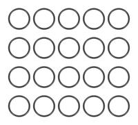 sourcing map Lot de 100 joints toriques AS-019, joints toriques EPDM 13/16" ID, 1-19/32", rondelles d'étanchéité en caoutchouc de 0,6 cm de large pour joints de tuyaux d'eau, raccords d'eau et éviers
