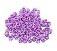 sourcing map Lot de 100 marqueurs numéro 44 pour tringle de 3 mm Violet pour vêtements Code couleur
